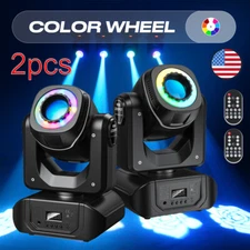 2pcs 120W LED Moving Head Light RGBW Gobo Beam Stage Spot Lighting DJ Disco DMX