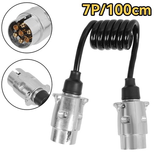 1/2/3M Spiralkabel 7-13 Polig Verbindungskabel Autoanhänger Wohnwagen Kupplung - Bild 17 von 52