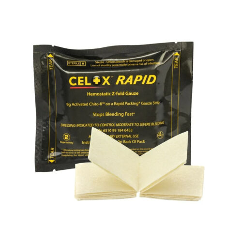 Celox Rapid Hemostatic Z-Fold Gauze Stops Bleeding Fast 5Ft FG08839011 - Picture 2 of 3