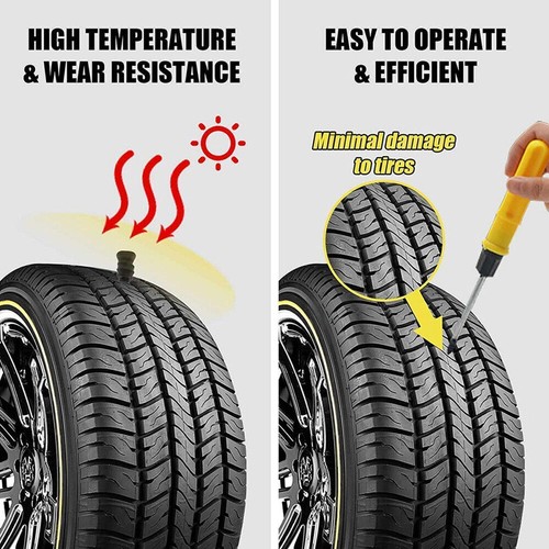 32PCS Car Vacuum Tire Repair Nail Rubber Screw Nails Set` Screwdriver Tool D3P7 - Picture 2 of 11