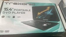 Trexonic 15.4'' Portable DVD Player with TFT-LCD Screen and USB/SD/AV Inputs - F