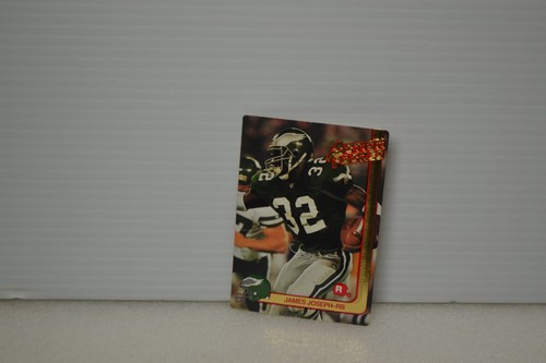 Football card action packed James Joseph Eagles RB 1991 #61