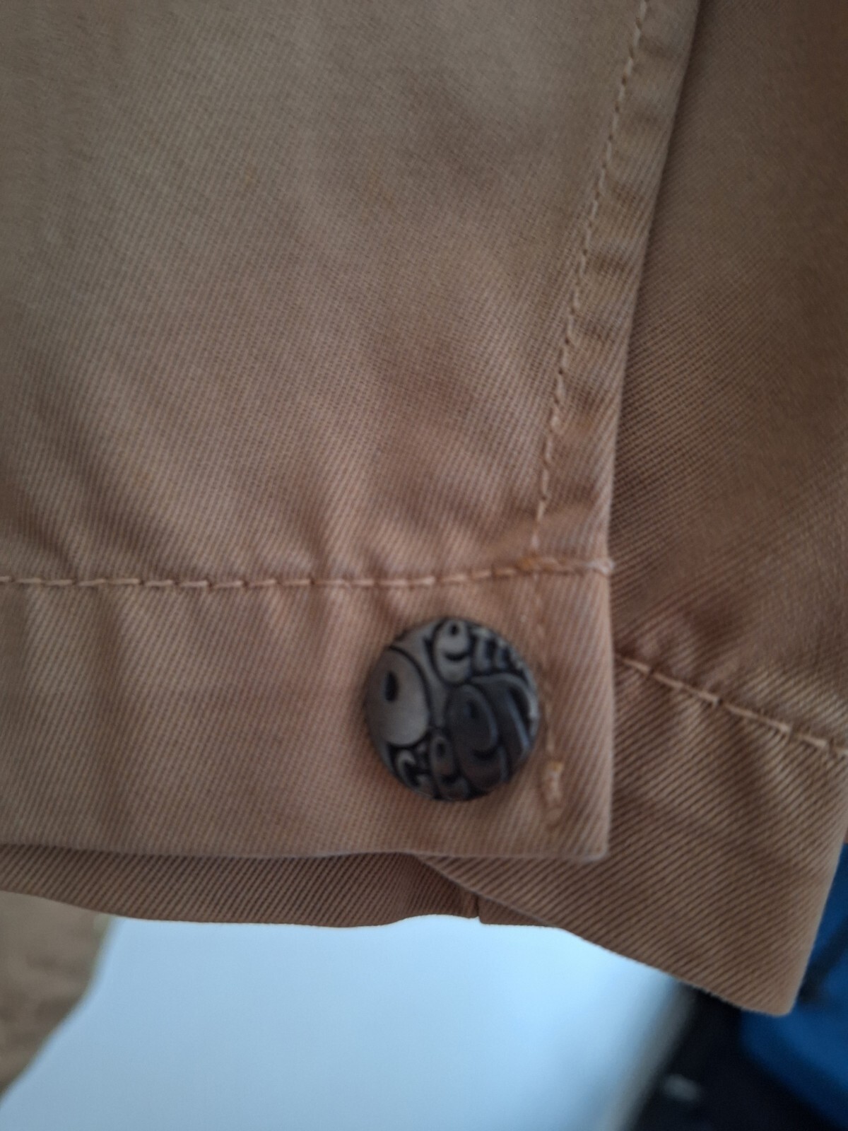 Pretty Green Safari Poacher Jacket Liam Gallagher size Large Sand