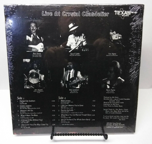 VINTAGE SEALED Rob Dixon and the Lost Cowboy Band 1983 Texas Records 12 in Vinyl - Picture 3 of 9