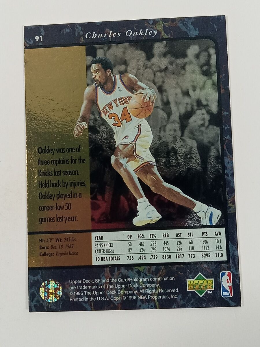 1996 Upper Deck SP #91 Charles Oakley New York Knicks | eBay