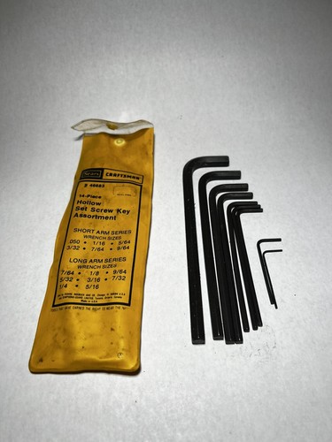 CRAFTSMAN 14 PIECE ALLEN HEX KEY WRENCH SET Incomplete MADE IN USA -V- - Picture 2 of 2
