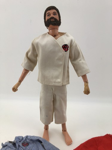 GI JOE Adventurer Flocked Brown Hair Adventure Team Hasbro Kung-fu Grip 1970s - Picture 3 of 19
