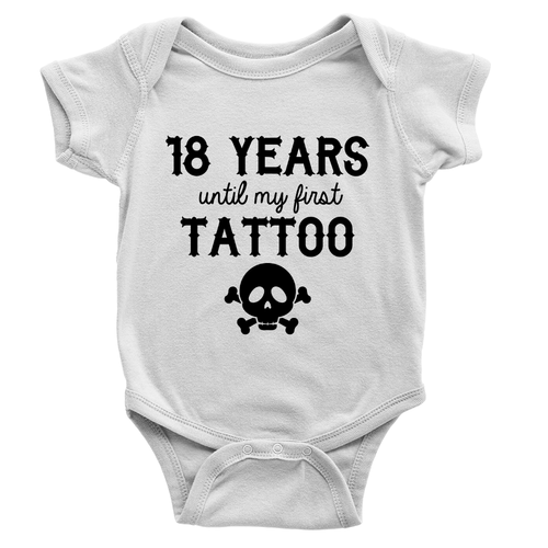 18 Years Until My First Tattoo Babygrow Cool Funny Dad Present New Baby Gift | eBay 18 Years Until My First Tattoo Babygrow Cool Funny Dad Present New Baby Gift | eBay
