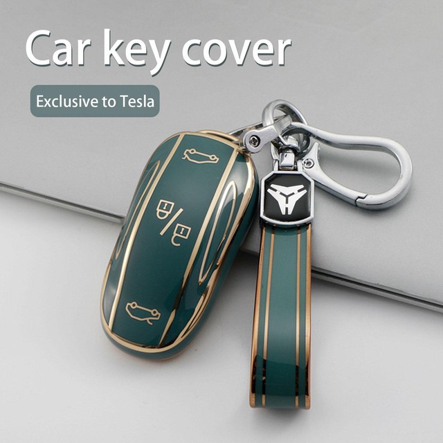 Soft TPU Fob Car Remote Key Case Full Cover Holder Y Model S 3 X 2022 F U0K6 Soft TPU Fob Car Remote Key Case Full Cover Holder Y Model S 3 X 2022 F U0K6