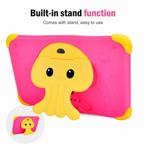 8-inch Kids Android Tablet for Age 6-12 Parental Control Dual Camera Pink - Picture 2 of 7