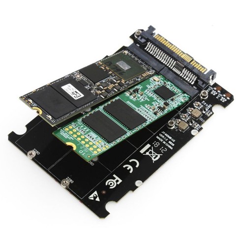 M.2 SSD to U.2 Adapter 2in1 M.2 NVMe and SATA-Bus NGFF SSD to PCI-e U.2 SFF-8639 - Bild 9 von 17