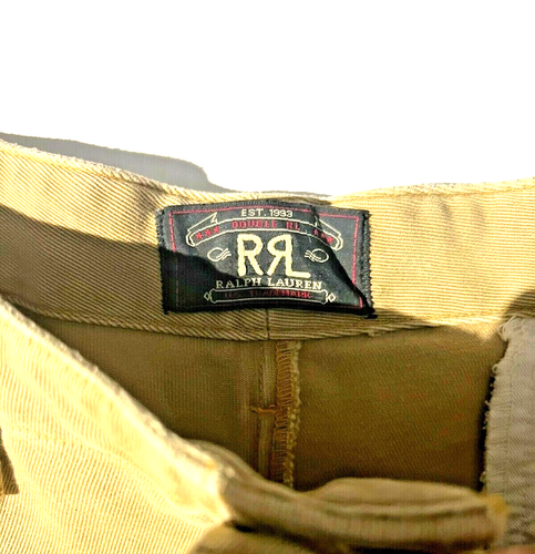 DOPPELTE RL RRL Vintage 90er Khaki Überschuss Baggy Cargohose Gr. 34 Polo Ralph Lauren - Bild 8 von 11