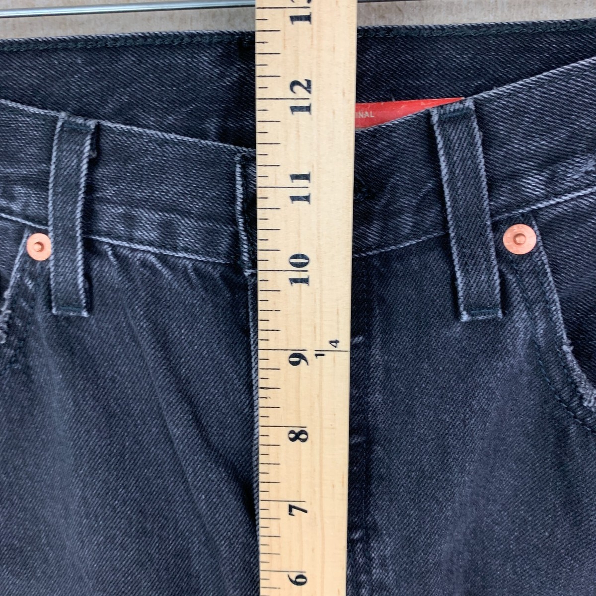 Levis 501xx Jeans 28x30 *30x29* Womens Black Straight Leg Button