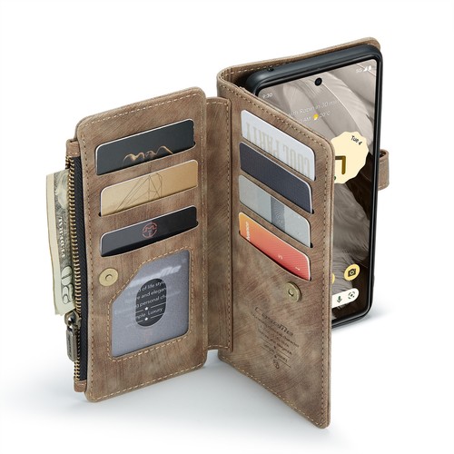 Nueva Funda Cartera con Soporte de Cuero con Ranura para Tarjeta de Crédito Abatible para Teléfono Google Pixel - Imagen 46 de 56
