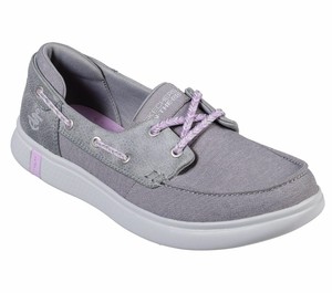 skechers grey boat shoes