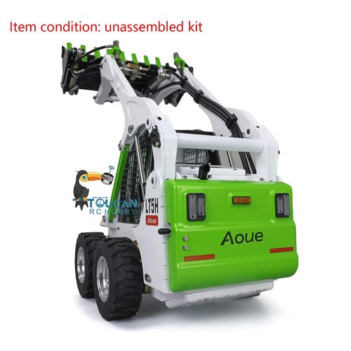 LESU Metal Painted 1/14 Wheeled Skid-Steer RC Hydraulic Loader Aoue LT5H Light - Picture 7 of 12