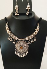 BellyDance Women Tribal Light Weight Hanging Pendent Necklace Earing jewelry ATS