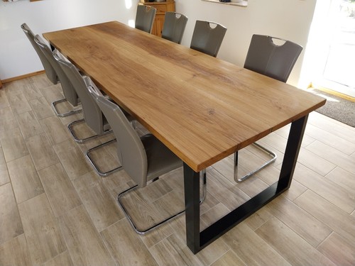 Esstisch Woodhood (160-300x80) aus Massivholz Eiche | Holztisch Massivholztisch - Bild 2 von 13