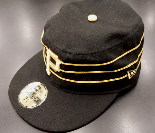 Pittsburgh Pirates New Era 1970s Throwback Pill Box Hat Fitted NWT - Picture 2 of 5