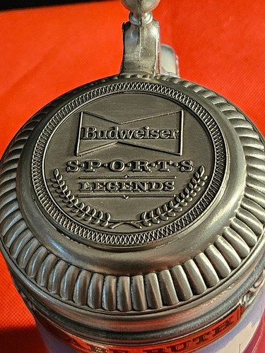 VTG 1991 BUDWEISER SPORTS LEGENDS BABE RUTH LIDDED STEIN LIMITED EDITION W/ COA - Picture 11 of 20