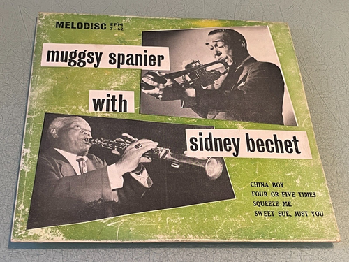 Muggsy Spanier with Sidney Bechet - Vinyl Record 7" Single 4 Track EP - 1956 - Picture 1 of 5