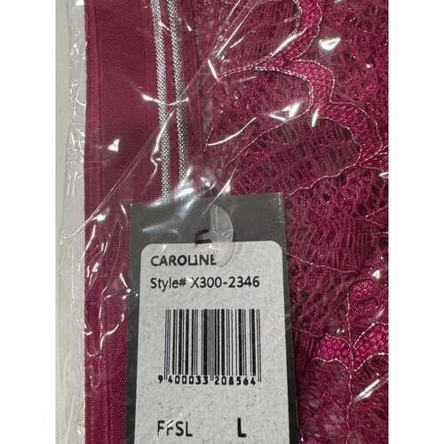 NEW Frederick's of Hollywood Caroline Boyshort Panty Size L Fuchsia Silver NWT - Picture 7 of 7