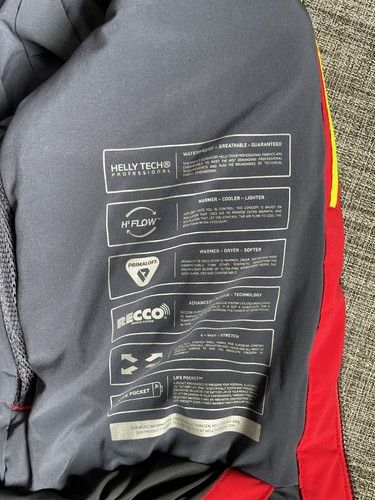 $475 Helly Hansen Men's Alpha 4.0 Ski Jacket Winter Red Size Medium - Picture 7 of 15