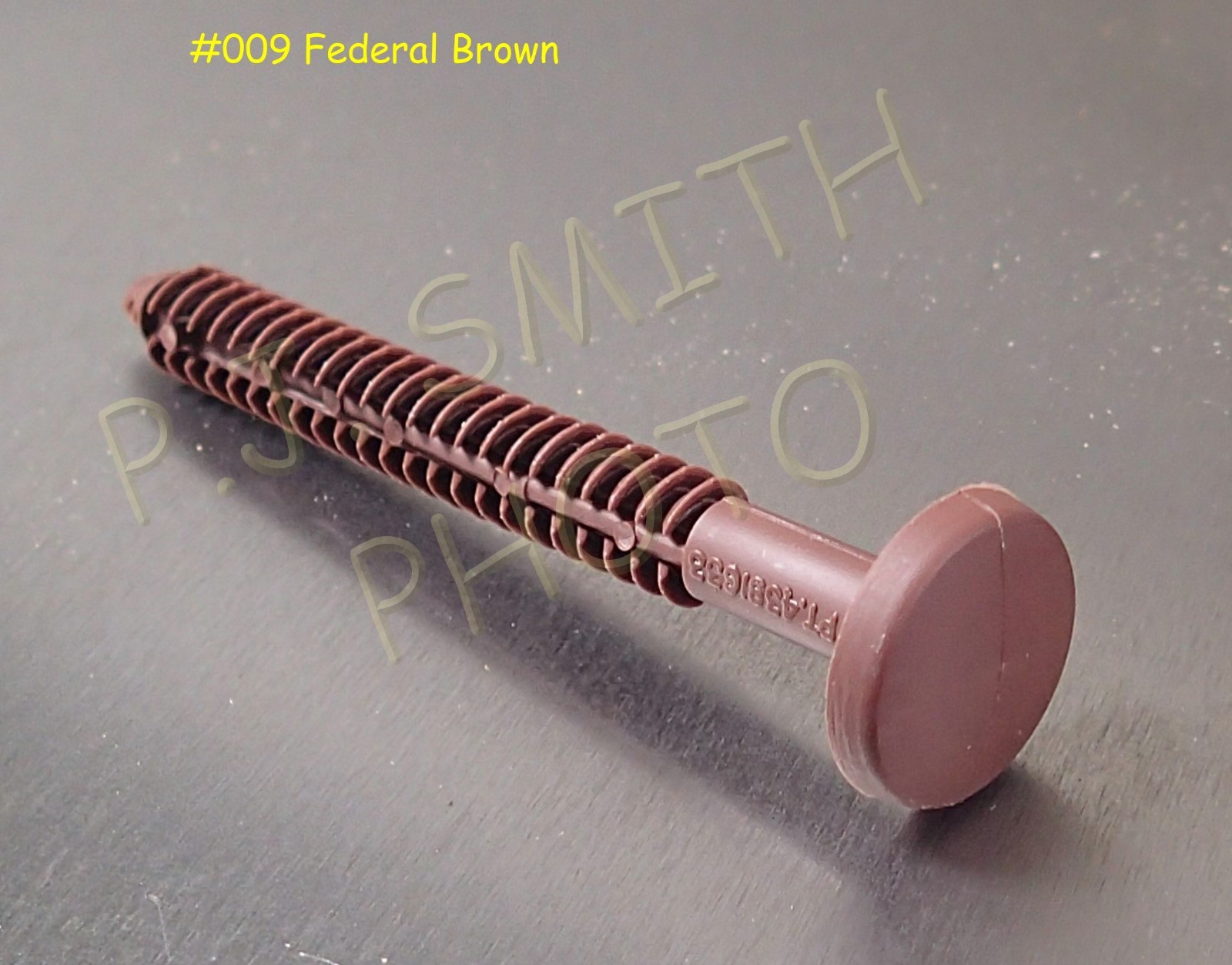 Vinyl Shutter Lok Fasteners Federal Brown [Qty of 60] 3" Length