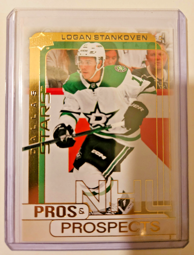 Gold Pros and Prospects Logan Stankoven 2024/25 Upper Deck Series Extended