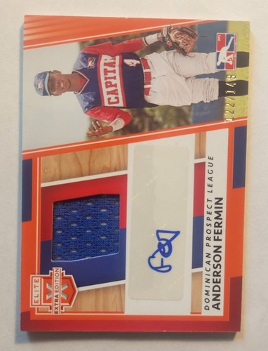 2022 Panini Elite Extra Edition Anderson Fermin Au Mem SN/149 Orange #DMS-AF - Picture 1 of 2