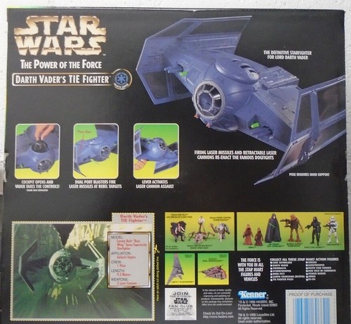 Star Wars Darth Vader TIE Fighter Starship Laser POTF Kenner SEALED Case Fresh! - Picture 2 of 6