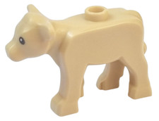 LEGO 1568pb01 Calf with Black Eyes and White Pupils Pattern