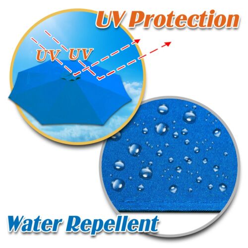 Replacement Hanging Canopy 10ft 8rib Solar Cantilever Patio Umbrella Top Cover - Picture 59 of 80