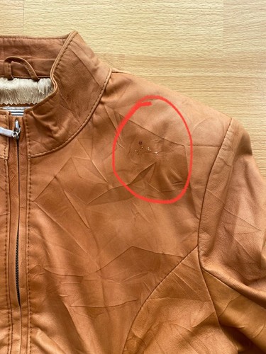 Fellicci Exclusive Brown Orange Moto Lamb Slim Leather Jacket Size Women's S/M - Picture 9 of 12