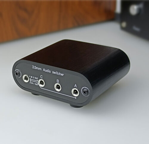 3 way 3.5mm Stereo Audio Switch Source Input switcher selector box mini-D3 - Picture 10 of 10