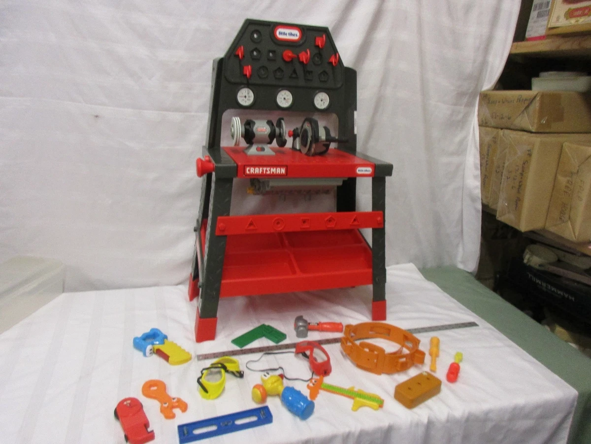 Little tikes craftsman tool bench set belt hammer screw driver saw
