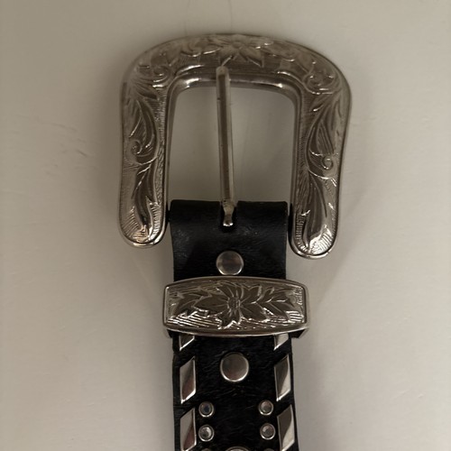 Western Strass Nieten Gürtel Punk Kristall Cowgirl Cowboy Gürtel für Damen 39 Zoll - Bild 2 von 4