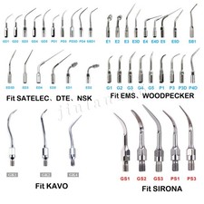 Dental Ultrasonic Scaler Scaling Endo Perio Insert Tips G P E Fit Woodpecker EMS