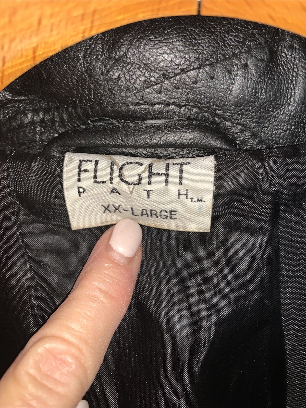 FLIGHT PATH Patchwork 100% Leather Flight Jacket … - image 3