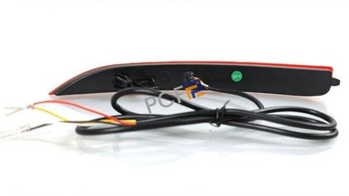 For Lexus ES 2019-2023 2020 2022 Red LED Rear Bumper Reflector Light Lamp Brake - Picture 8 of 14