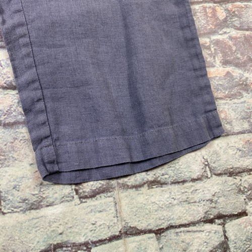Vikolino Pants Ladies XS Blue 100% Linen Pull-up Chino Casual Womens - Picture 3 of 14