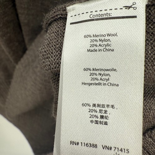 Smartwool Mens V-Neck Sweater Merino Wool Blend Gray Heather Medium - Picture 6 of 7