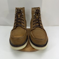 Vintage Wolverine 3350 Moc Toe Boots Mens Size 7 E Wide Roughout Suede USA Made Wolverine Workwear E Boots for Men for Sale | Shop New  main image 4