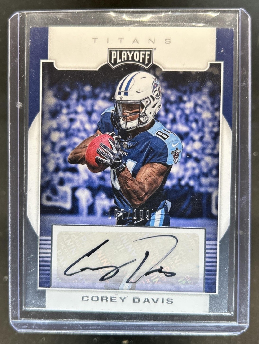 Corey Davis Panini Prizm Rookie Autographs #CD Base