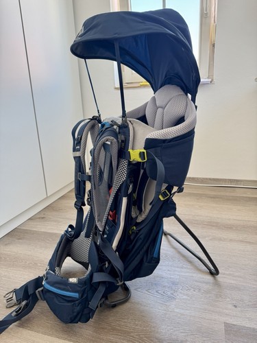 Deuter Kid Comfort Kraxe inkl. Sonnenschutz für Kinder bis 22kg - Bild 3 von 4