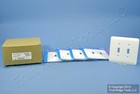 Leviton 89309-WH 2-Gang Jumbo White Switch Cover Oversize Toggle Wallplates 5pcs