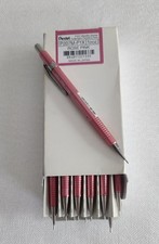 Sharp Mechanical automatic Pencil Metallic Rose Pink Barrel Pentel P207M Box 12