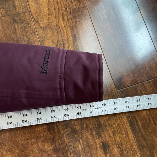 Marmot 700 Down Fill Coat  Parka Jacket Maroon Size Small Hood - Picture 8 of 12