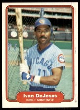 1982 Fleer #593 Ivan DeJesus Chicago Cubs