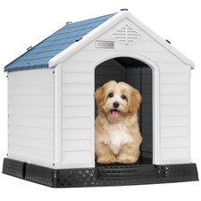Durable Waterproof Plastic Pet Dog House Indoor Outdoor Puppy Shelter Kennel ...